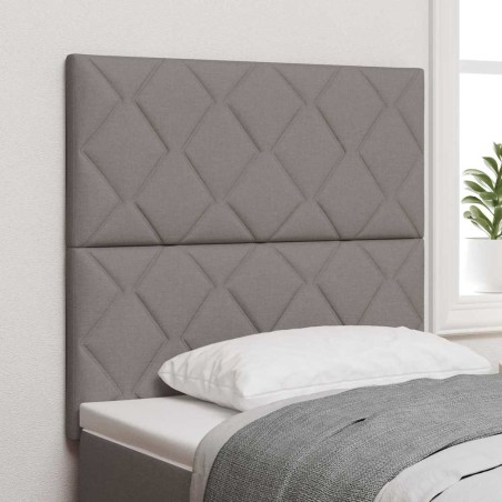 vidaXL Testiera in tessuto tortora a design romboidale 100 cm