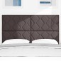 vidaXL Testiera Design a Blocchi di Diamante Marrone Scuro, 140 cm in Tessuto. vidaXL Testiera Design a Blocchi di Diamante Marrone Scuro, 140 cm in Tessuto.