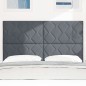 vidaXL Testiera design a rombi - Grigio scuro 140 cm in velluto vidaXL Testiera design a rombi - Grigio scuro 140 cm in velluto