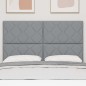 vidaXL Testiera Design a Blocchi di Diamante Grigia Chiara 160 cm in Tessuto