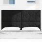 vidaXL Testiera design a blocchi di diamante nera 160 cm in tessuto