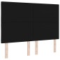 vidaXL Testiera design a blocchi di diamante nera 160 cm in tessuto