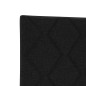 vidaXL Testiera design a blocchi di diamante nera 160 cm in tessuto