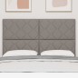 vidaXL Testiera in tessuto con design a blocchi di diamante, Taupe 160 cm