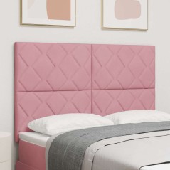 vidaXL Testiera Design Block Diamante Rosa 160cm in velluto