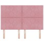vidaXL Testiera Design Block Diamante Rosa 160cm in velluto vidaXL Testiera Design Block Diamante Rosa 160cm in velluto