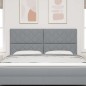 vidaXL Testiera Grigia Chiara con Design a Blocchi di Diamante 180 cm in Tessuto vidaXL Testiera Grigia Chiara con Design a Blocchi di Diamante 180 cm in Tessuto