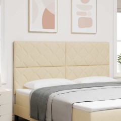 vidaXL Testiera a Blocchi Diamante Crema 180 cm in Tessuto