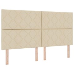 vidaXL Testiera a Blocchi Diamante Crema 180 cm in Tessuto