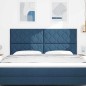vidaXL Testiera Blu con design a blocchi di diamante, 180 cm in tessuto vidaXL Testiera Blu con design a blocchi di diamante, 180 cm in tessuto