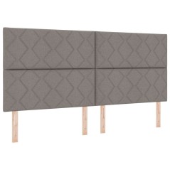vidaXL Testiera Tortora design a blocchi di diamante 200 cm in tessuto