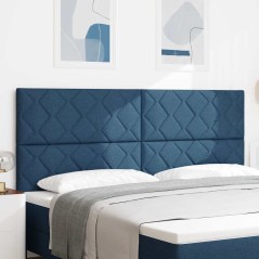 vidaXL Testiera design a diamond blu, 200 cm in tessuto