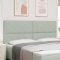 vidaXL Testiera Design a Blocchi di Diamante Grigio Chiaro 200 cm Velluto vidaXL Testiera Design a Blocchi di Diamante Grigio Chiaro 200 cm Velluto