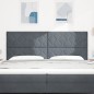 vidaXL Testiera in velluto grigio scuro con design a blocchi di diamante - 200 cm