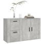 Credenza Grigio Cemento 100x33x59,5 cm in Legno Multistrato Credenza Grigio Cemento 100x33x59,5 cm in Legno Multistrato