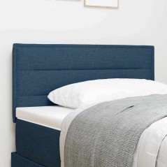 vidaXL Testata LED Design Linee Blu 80 cm Tessuto