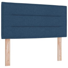 vidaXL Testata LED Design Linee Blu 80 cm Tessuto