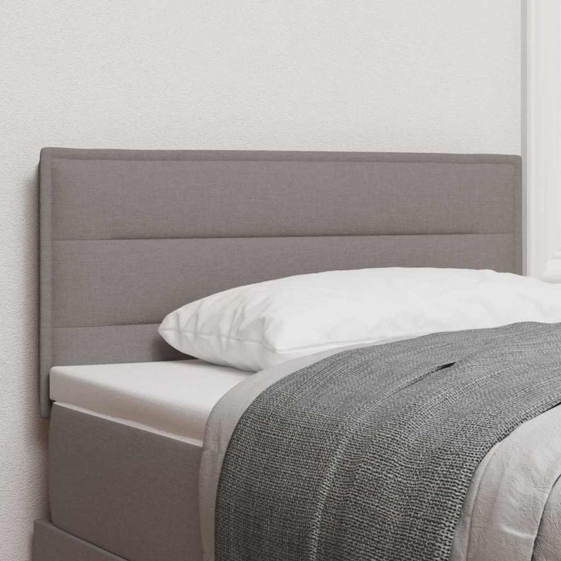 vidaXL Testata LED Design Linee Tortora 90 cm Tessuto