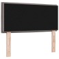 vidaXL Testata LED Design Linee Tortora 90 cm Tessuto