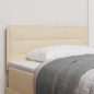 vidaXL Testiera a LED Design Linee Panna 90 cm Tessuto