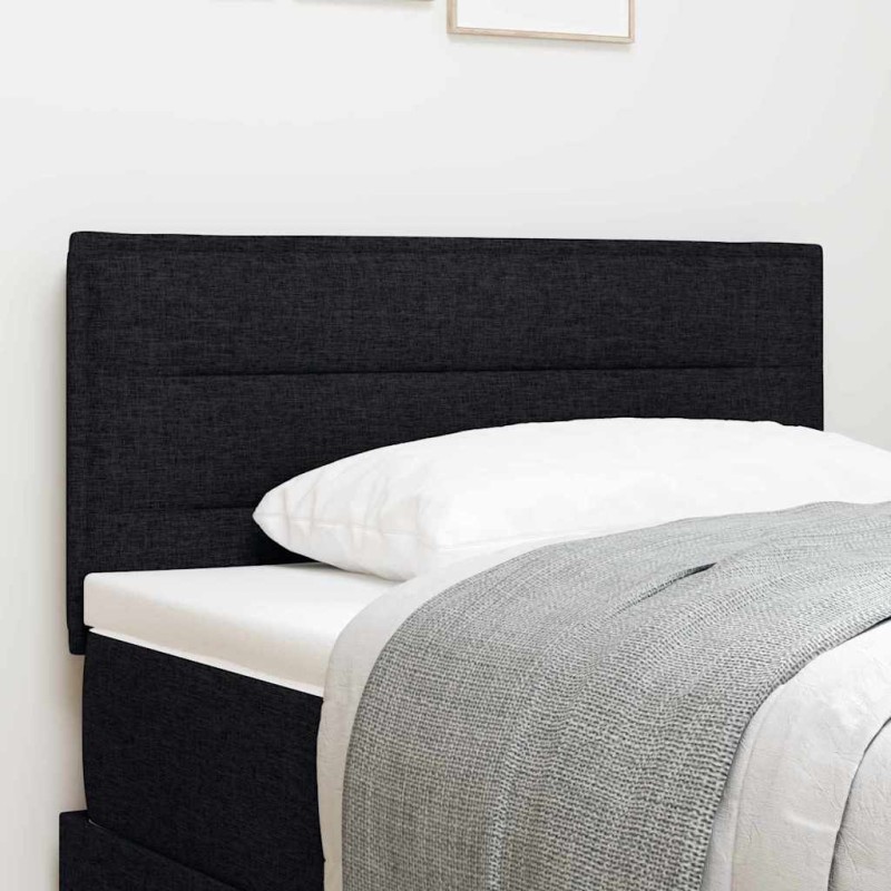vidaXL Testata a LED Design Linee Nere 100 cm Tessuto
