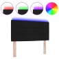 vidaXL Testata a LED Design Linee Nere 100 cm Tessuto