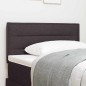 vidaXL Testata LED Design Marrone Scuro 100 cm Tessuto vidaXL Testata LED Design Marrone Scuro 100 cm Tessuto