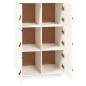 Credenza Bianca 67x40x108,5 cm in Legno Massello di Pino Credenza Bianca 67x40x108,5 cm in Legno Massello di Pino