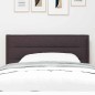 vidaXL Testata LED Design Marrone Scuro 100 cm Tessuto vidaXL Testata LED Design Marrone Scuro 100 cm Tessuto