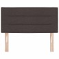 vidaXL Testata LED Design Marrone Scuro 100 cm Tessuto vidaXL Testata LED Design Marrone Scuro 100 cm Tessuto