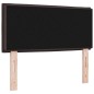 vidaXL Testata LED Design Marrone Scuro 100 cm Tessuto vidaXL Testata LED Design Marrone Scuro 100 cm Tessuto