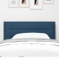 vidaXL Testiera a LED Design Linee Blu 100 cm Tessuto