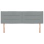 vidaXL Testiera LED Design Linee Grigio Chiaro 80 cm Tessuto vidaXL Testiera LED Design Linee Grigio Chiaro 80 cm Tessuto