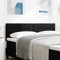 vidaXL Testiera Design Linee Nera 80 cm Tessuto
