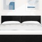 vidaXL Testiera Design Linee Nera 80 cm Tessuto