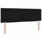 vidaXL Testiera Design Linee Nera 80 cm Tessuto