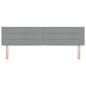 vidaXL Testata LED Design Linee Grigia Chiara 90 cm Tessuto vidaXL Testata LED Design Linee Grigia Chiara 90 cm Tessuto