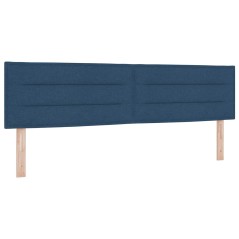 vidaXL Testiera LED Design Linee Blu 90 cm Tessuto