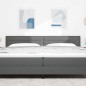 vidaXL Testiera LED Design Linee Grigio Scuro 200 cm Tessuto vidaXL Testiera LED Design Linee Grigio Scuro 200 cm Tessuto