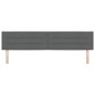 vidaXL Testiera LED Design Linee Grigio Scuro 200 cm Tessuto vidaXL Testiera LED Design Linee Grigio Scuro 200 cm Tessuto