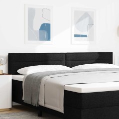vidaXL Testata LED Design Linee Nere 200 cm Tessuto