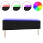 vidaXL Testata LED Design Linee Nere 200 cm Tessuto