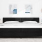 vidaXL Testata LED Design Linee Nere 200 cm Tessuto