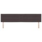 vidaXL Testiera LED Design Linee Marrone Scuro 100 cm Tessuto