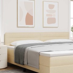 vidaXL Testata LED Design Linee Panna 100 cm Tessuto