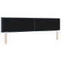 vidaXL Testiera a LED Design Linee Blu 100 cm Tessuto