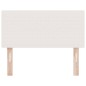 Testata LED vidaXL Design Semplice Panna 80 cm Tessuto Vellutato