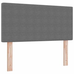 Testata LED vidaXL Semplice Grigio Chiaro 100 cm in Tessuto Corduroy