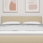 vidaXL Testata LED Design Semplice Verde Chiaro e Grigio 72 cm in Tessuto Corduroy
