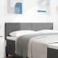 vidaXL Testata LED Design Semplice Grigio Chiaro 80 cm Tessuto Pannoso